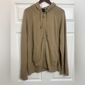 Vince; Wool & cashmere blended zip up hoodie; size xl